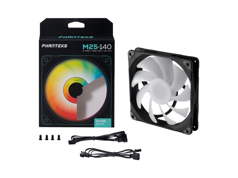 Phanteks M25 / PWM / 140mm / DRGB – Svart