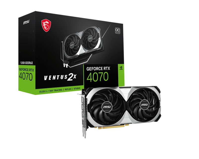 MSI GeForce RTX 4070 VENTUS 2X E1 12G OC