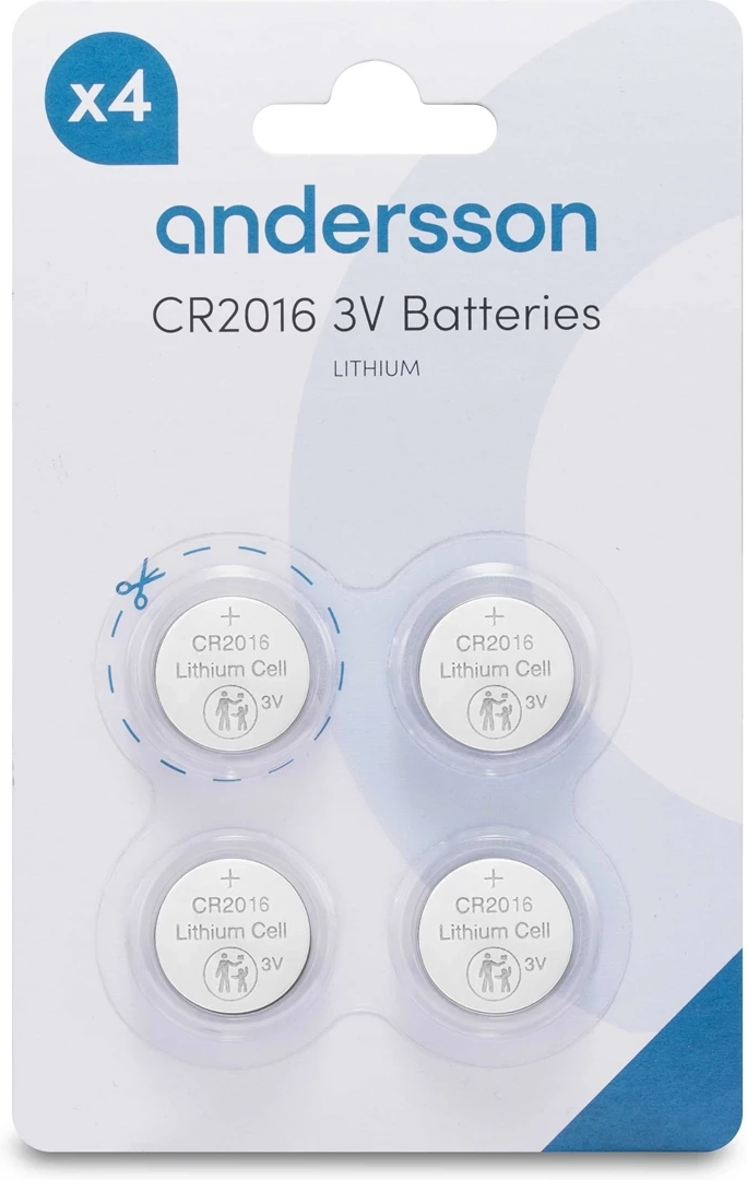 Product Image for Andersson CR2016 Lithium - 4-pack