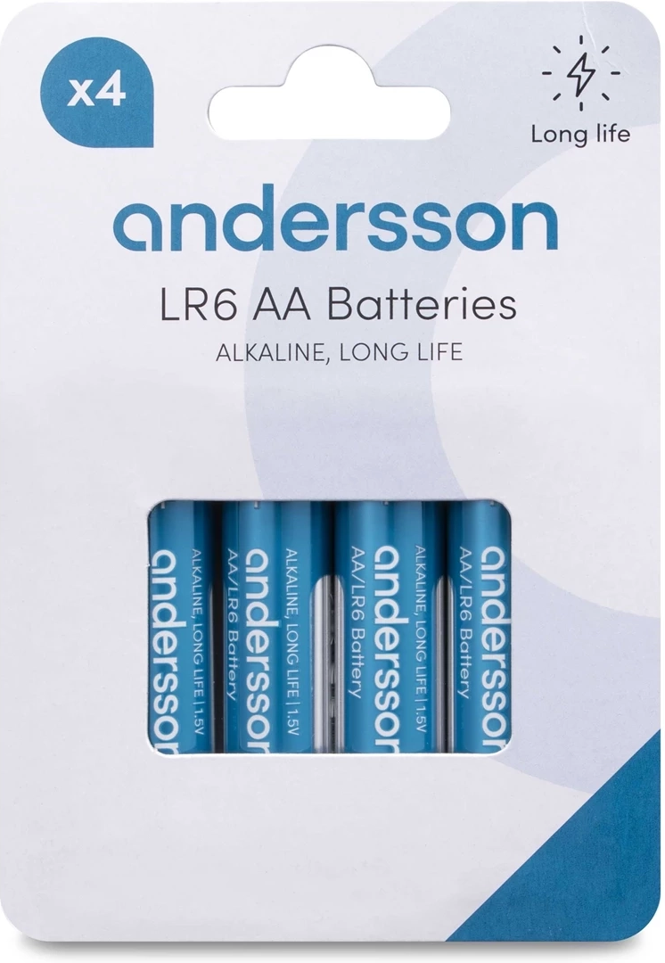 Product Image for Andersson LR06 AA Long Life Alkaline - 4-pack