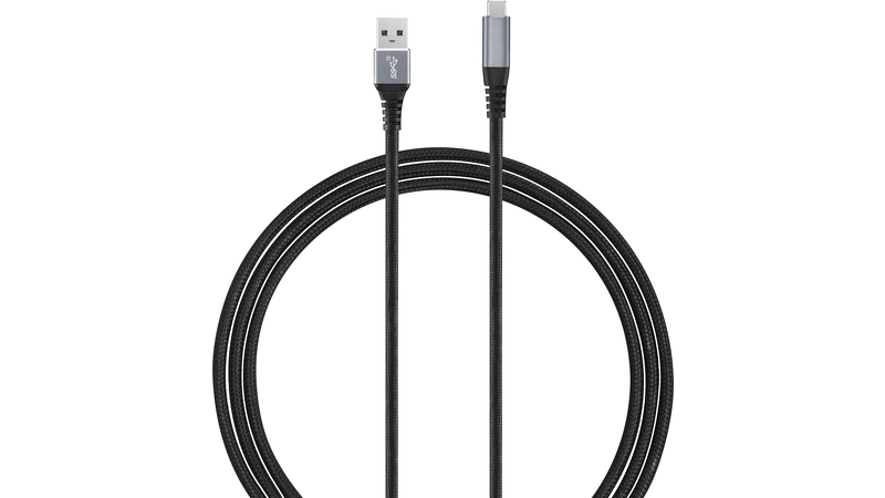Product Image for Andersson USB-A - USB-C 3.1 Gen 2 Flätad / 3m - Svart/Rymdgrå