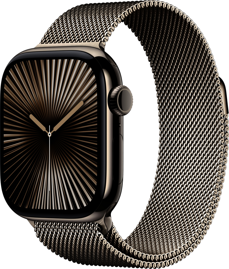 Product Image for Apple Watch Series 10 GPS + Cel 42mm / Natural Titanium Case / Natural Milanese Loop