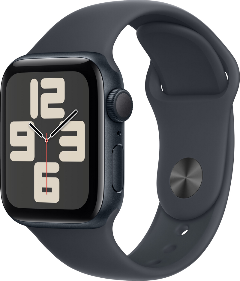 Product Image for Apple Watch SE 2024 GPS 40mm Midnight Aluminium Case / Midnight Sport Band - M/L