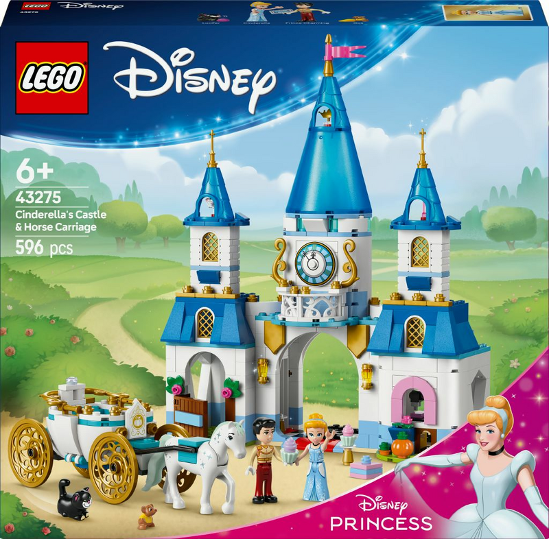 Product Image for LEGO Disney Princess Askungens slott och häst med vagn 43275
