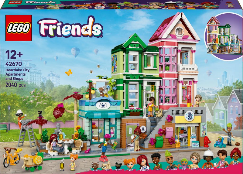 Product Image for LEGO Friends Heartlake Citys lägenheter och butiker 42670