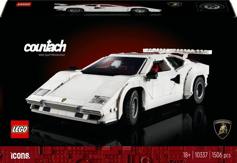 LEGO Icons Lamborghini Countach 5000 Quattrovalvole 10337