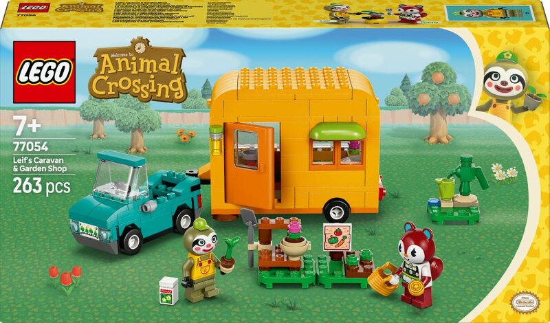 LEGO Animal Crossing Leif med husvagn och trädgårdsbutik 77054