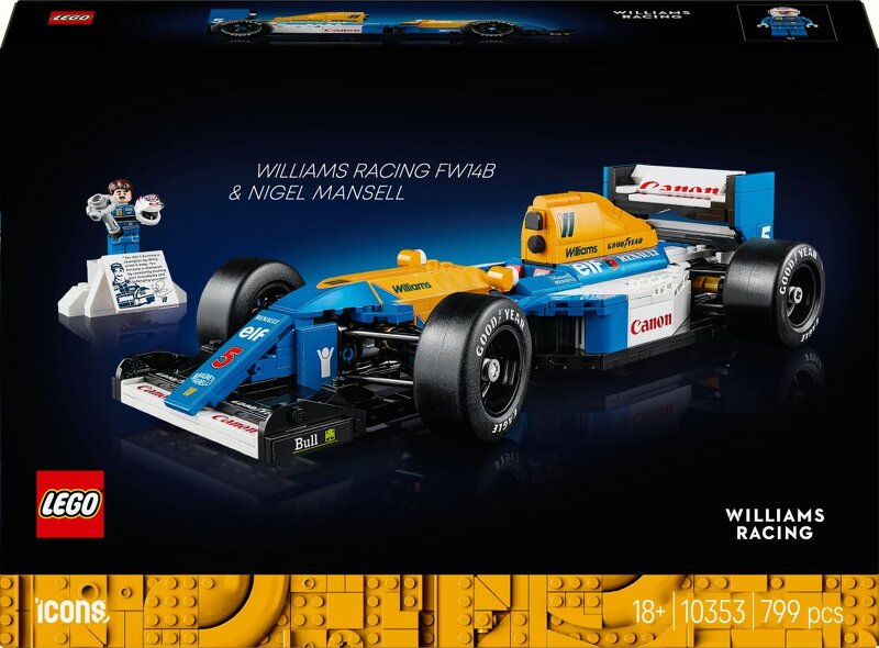 Läs mer om LEGO Icons Williams Racing FW14B & Nigel Mansell 10353