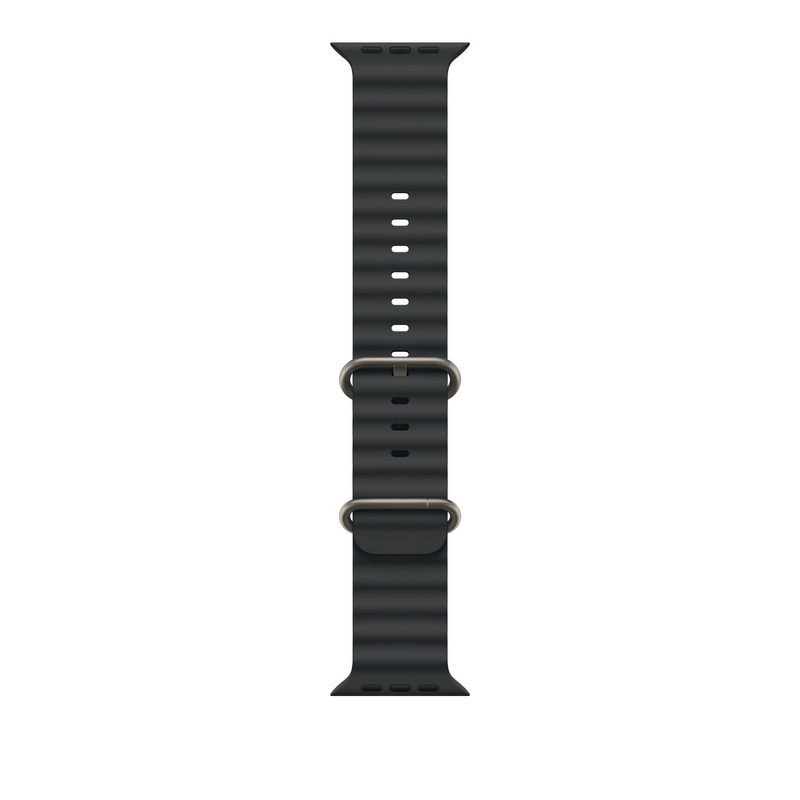 Product Image for Apple 49mm Black Ocean Band - Natural Titanium Finish