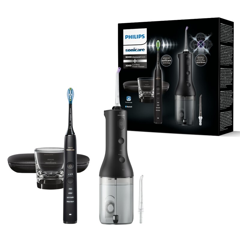 Philips DiamondClean series 9000 sonisk eltandborste / Power Flosser HX3886/43