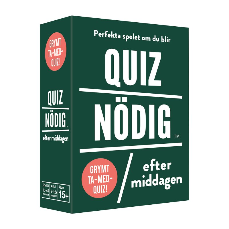 Games – Cards & Travel Quiznödig – Efter middagen (SE)