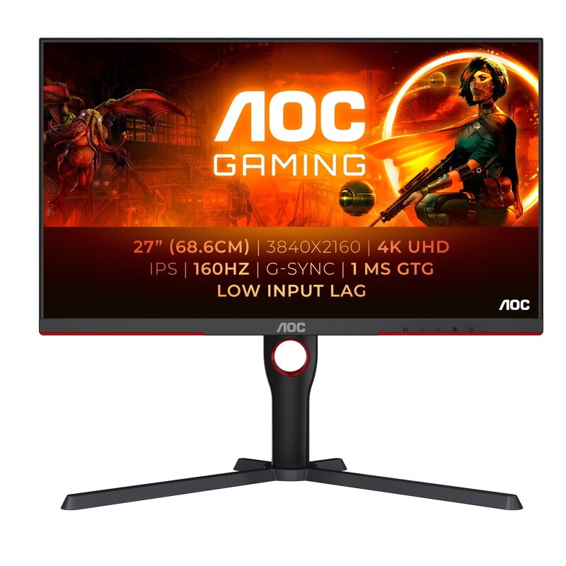 AOC U27G3X/BK / 27″ / IPS / 3840×2160 / 160Hz / 1ms