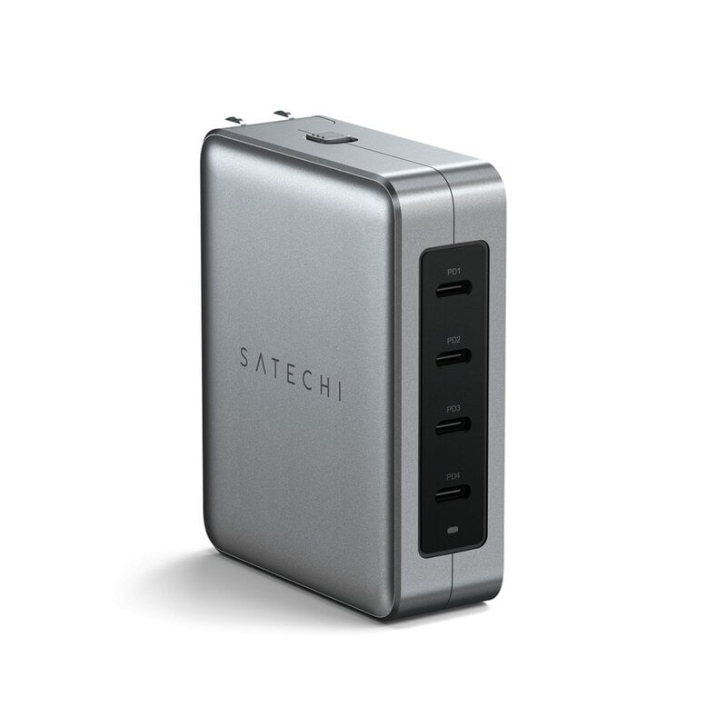 Satechi 145W USB-C 4-port GaN reseladdare – Space Gray