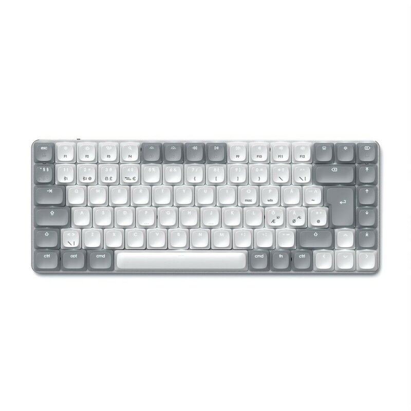 Satechi SM1 Slim Mechanical Backlit Keyboard Nordic Layout – Light Grey