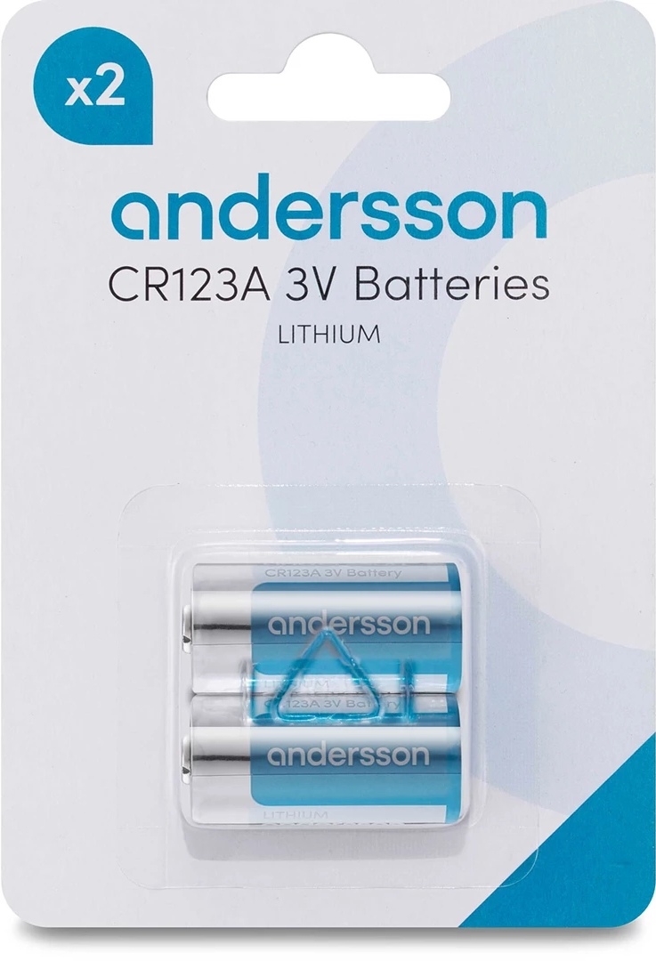 Product Image for Andersson CR123A Lithium 2-pcs