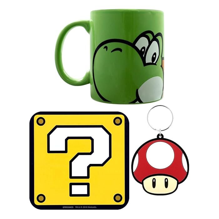 Nintendo: Super Mario: Yoshi – Mug Coaster & Keychain