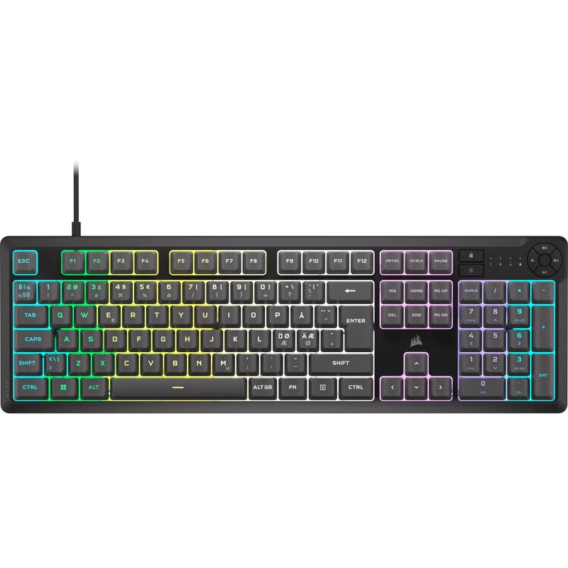 Corsair K55 CORE RGB Gaming Keyboard – Gray