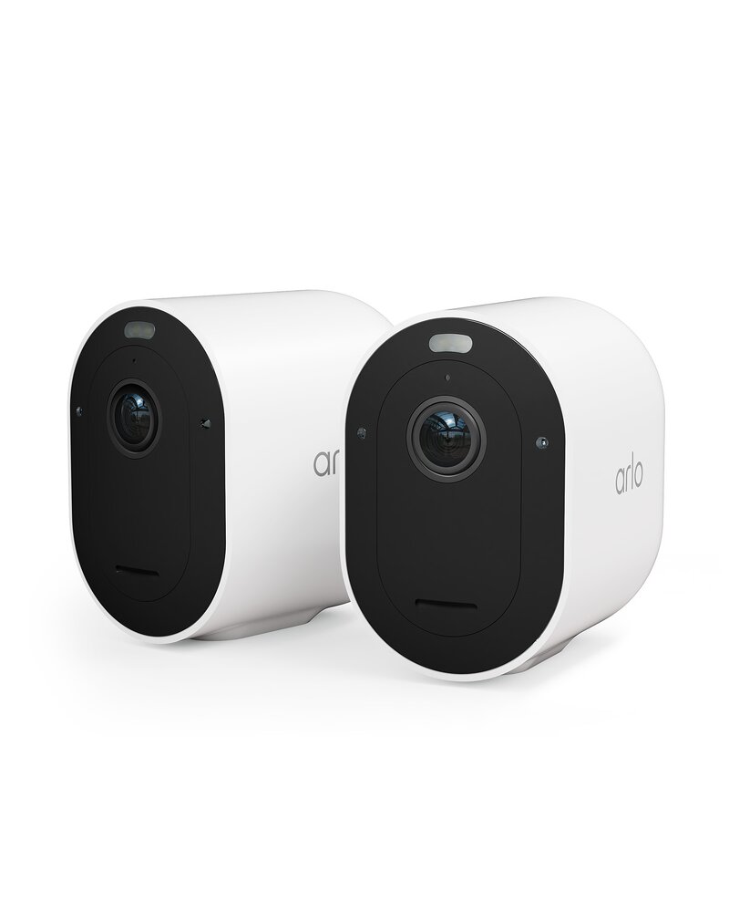 Arlo Pro 5 2K+ Wire-Free Spotlight Security Camera 2-Pack – White