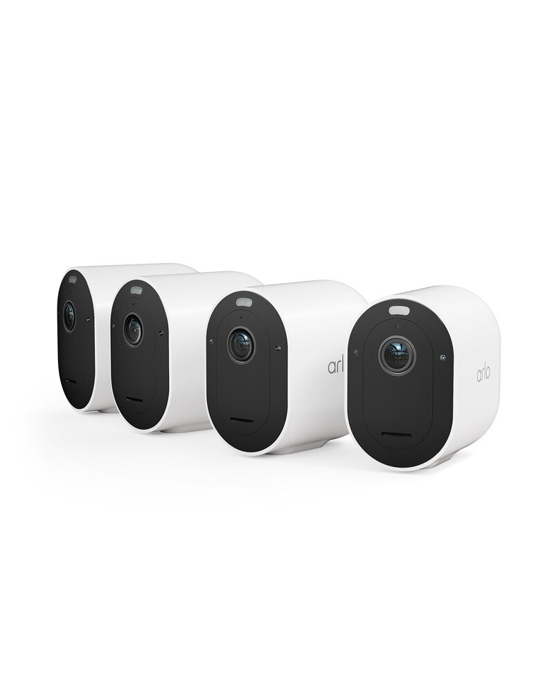 Arlo Pro 5 2K+ Wire-Free Spotlight Security Camera 4-Pack – White