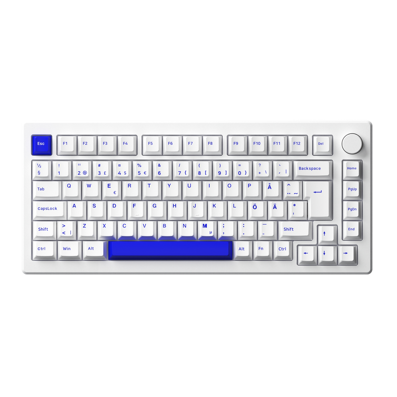 Product Image for Akkogear MOD 007B PC Blue on White V3 Piano Pro