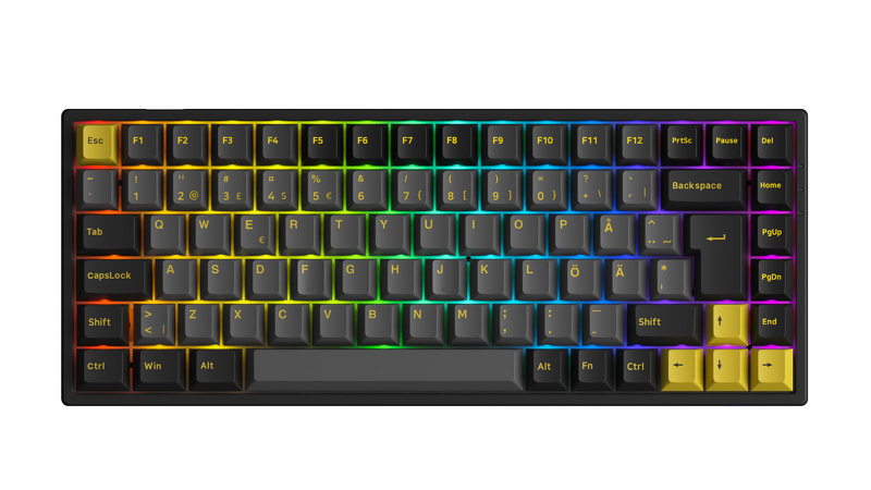 Product Image for Akkogear 3084B Plus-S Black & Gold V3 Cream Black Pro