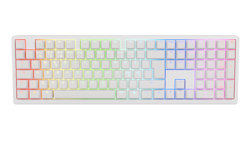 Product Image for Ducky Zero / Fullsize / Cherry MX2A Brown / RGB / Wireless (Tri/mode) - White