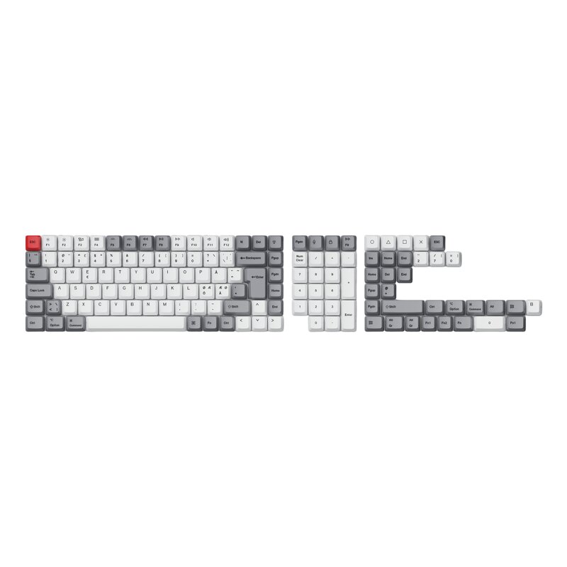 Keychron PBT Full Keycap Set – Retro 141 Keys ISO Nordic