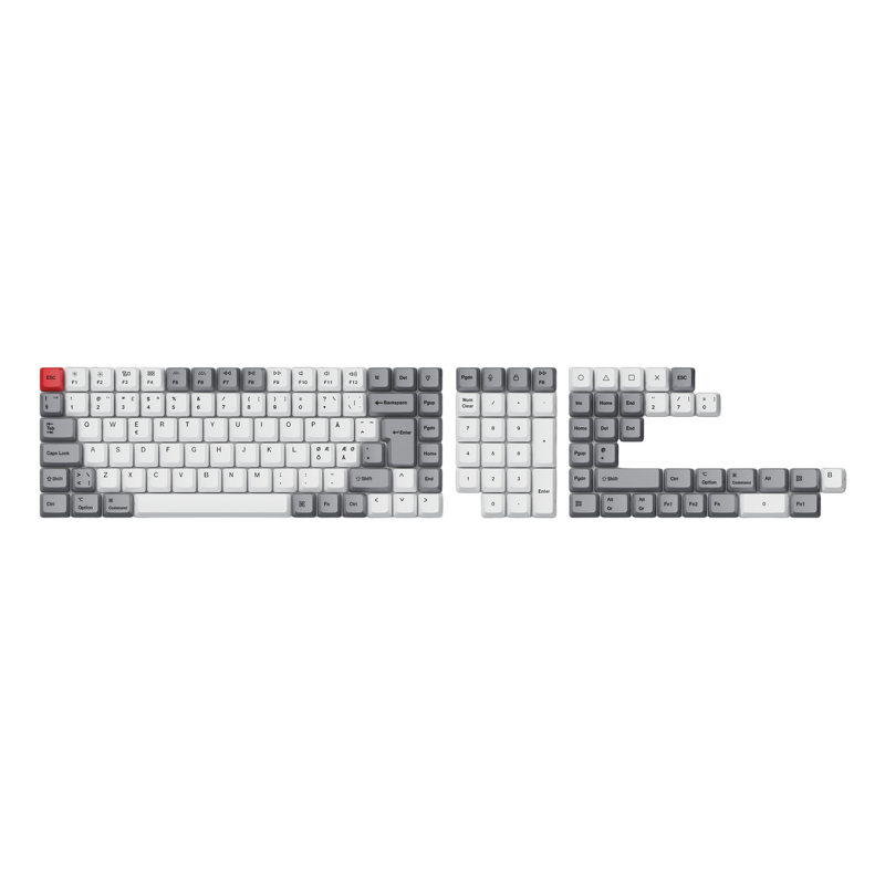 Product Image for Keychron PBT Full Keycap Set - Retro 141 Keys ISO Nordic