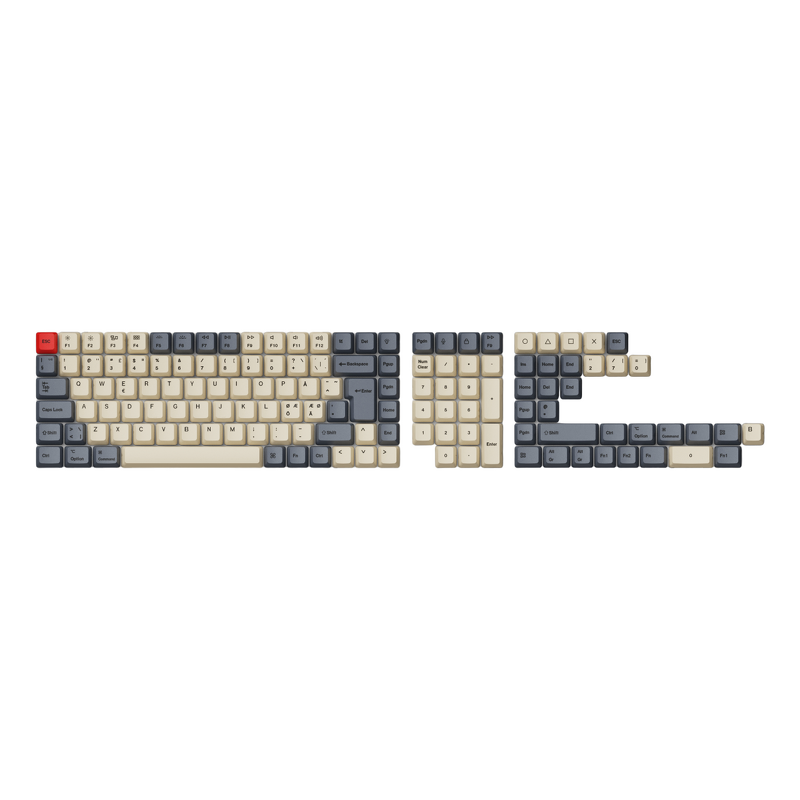 Product Image for Keychron PBT Full Keycap Set - Carbon Vibe 141 Keys ISO Nordic