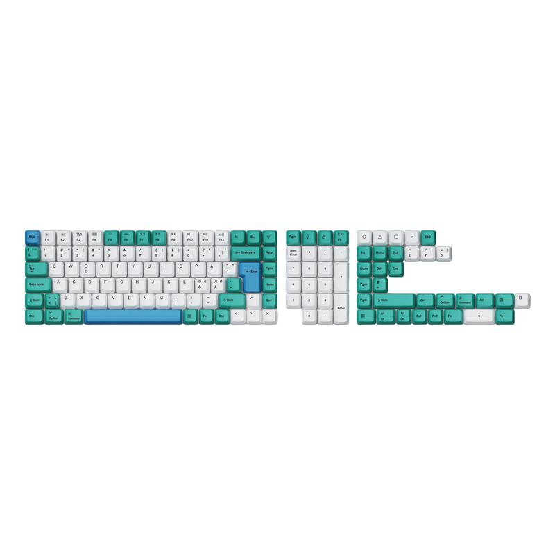 Product Image for Keychron PBT Full Keycap Set - Iceberg 141 Keys ISO Nordic
