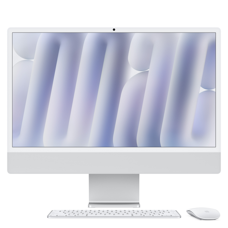 Product Image for Apple 24" iMac / Retina 4.5K / Apple M4 chip / 8-core CPU / 8-core GPU / 16GB / 256GB SSD - Silver