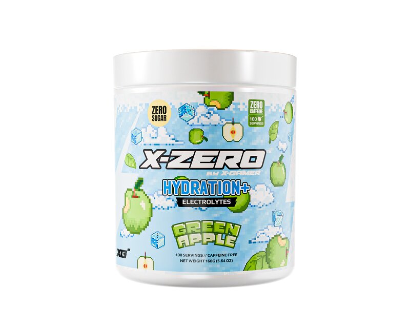 X-GAMER X-ZERO 160g – Green Apple – Hydration+