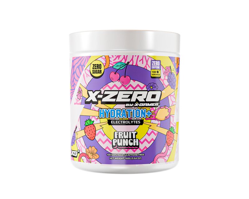 X-GAMER X-ZERO 160g – Fruit Punch – Hydration+