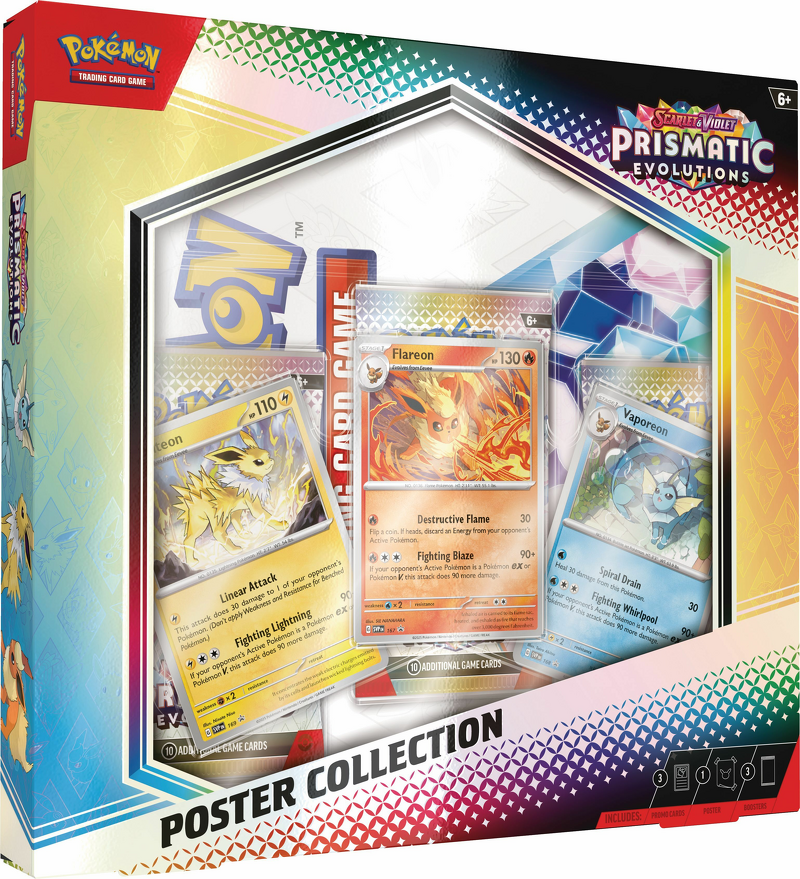 Product Image for Pokemon Scarlet & Violet 8.5: Prismatic Evolutions Poster Collection