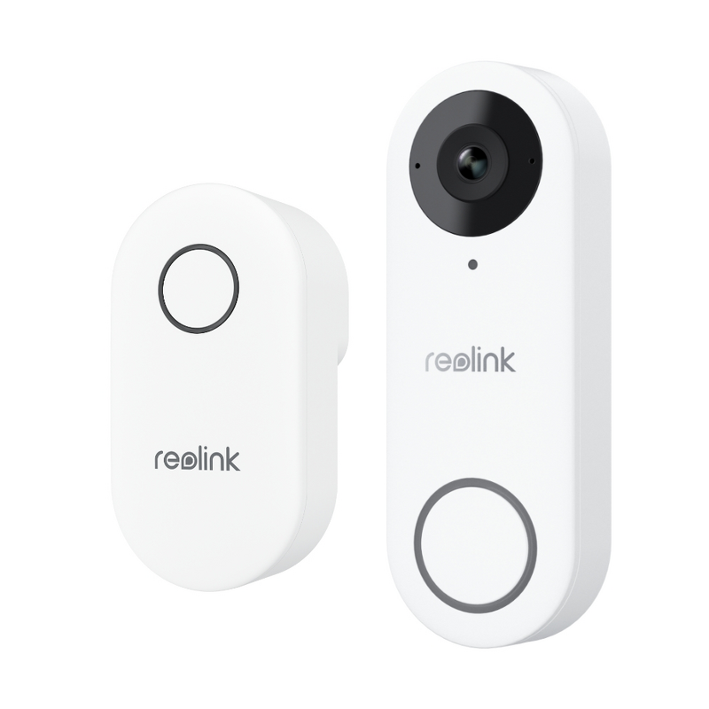 Product Image for Reolink Smart 2K+ Wired WiFi Video Doorbell med Chime - Vit