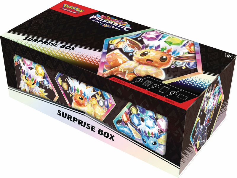Product Image for Pokemon Scarlet & Violet 8.5: Prismatic Evolutions Surprise Box Collection