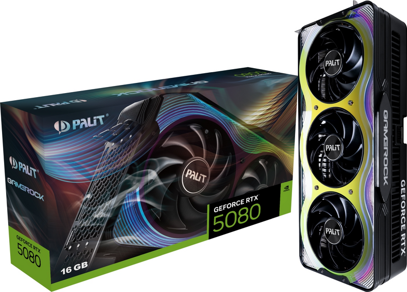 Product Image for Palit GeForce RTX 5080 GameRock 16GB