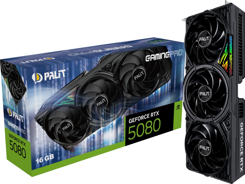 Product Image for Palit GeForce RTX 5080 GamingPro 16GB