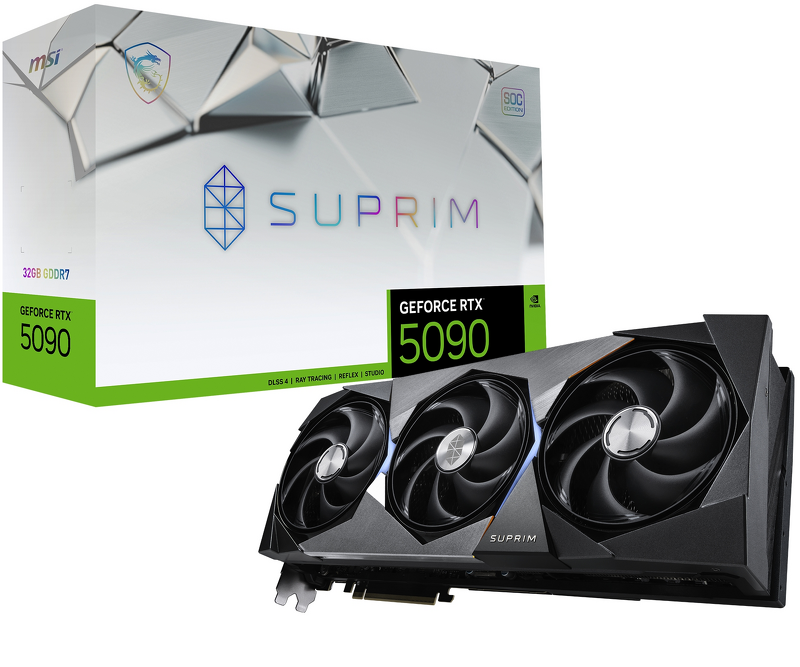 Product Image for MSI GeForce RTX 5090 32G SUPRIM SOC