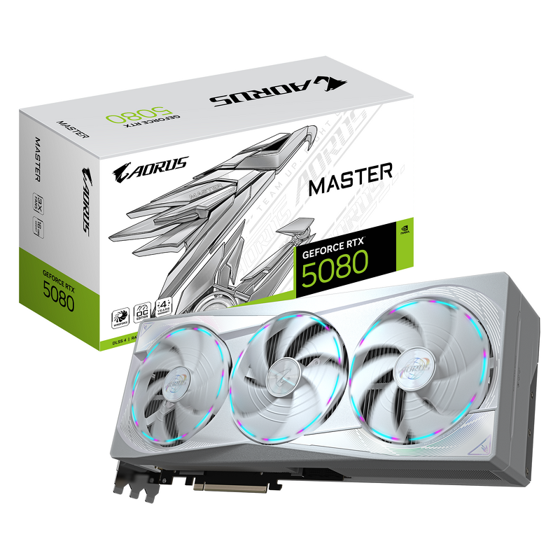 Product Image for Gigabyte Aorus GeForce RTX 5080 MASTER ICE 16GB
