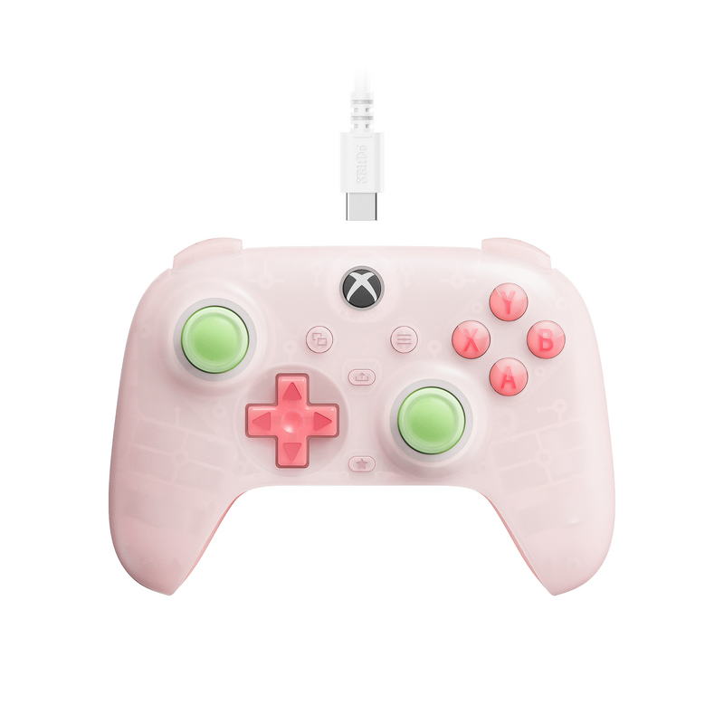 Product Image for 8BitDo Ultimate Mini Wired Xbox Pad Clear Pink