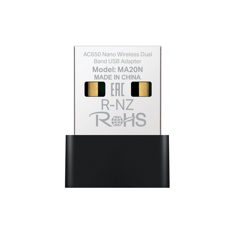 Product Image for Mercusys MA20N / AC650 Nano Wireless Dual Band USB Adapter