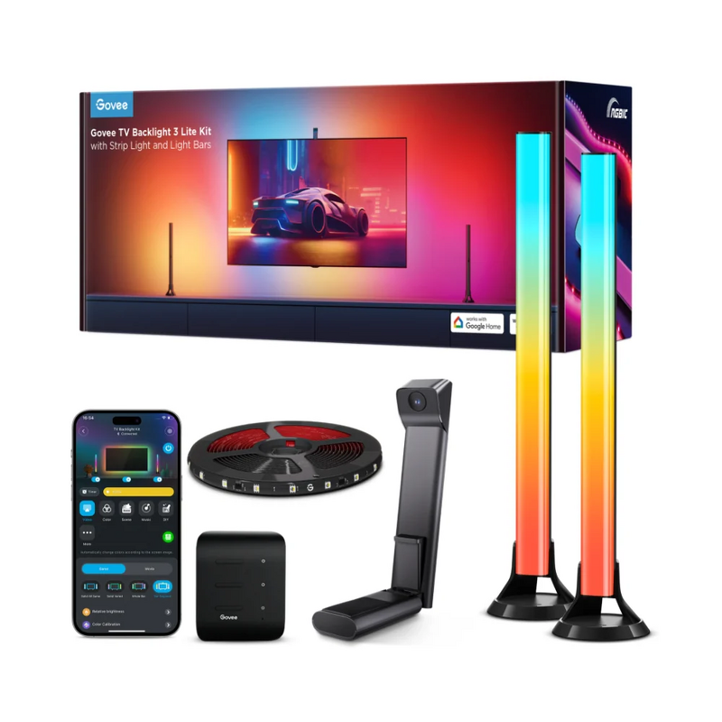 Product Image for Govee TV Backlight 3 Lite Kit With Strip Light and Light Bar