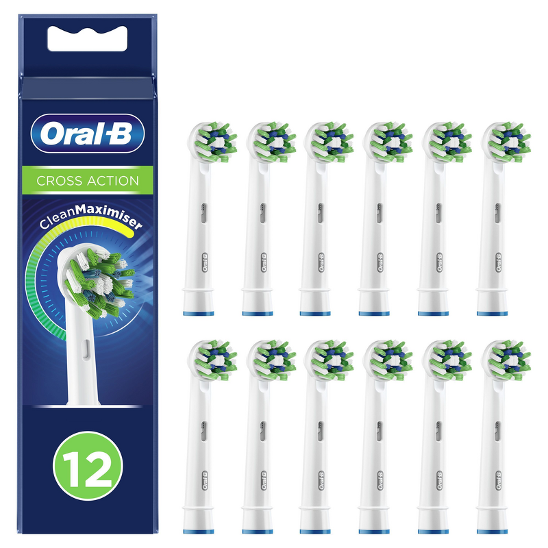 Product Image for Oral-B Cross Action Borsthuvuden,  12-pack