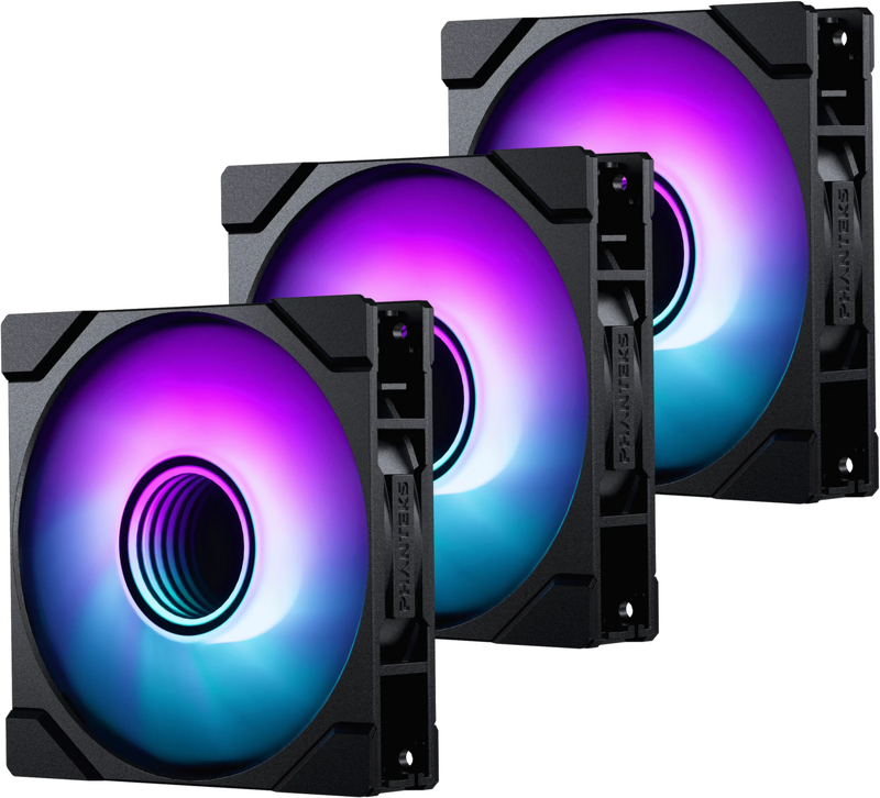 Product Image for Phanteks M25 Gen2 / PWM / 120mm / Reversed / DRGB / 3 Pack - Svart