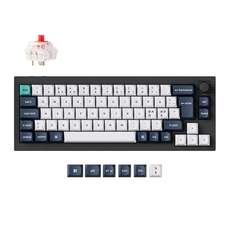 Product Image for Keychron Q2 MAX 65% Knob Wireless Custom QMK/VIA Jupiter Red Switches