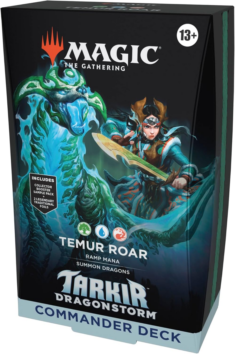 Product Image for Magic the Gathering: Tarkir Dragonstorm Temur Roar Commander Deck