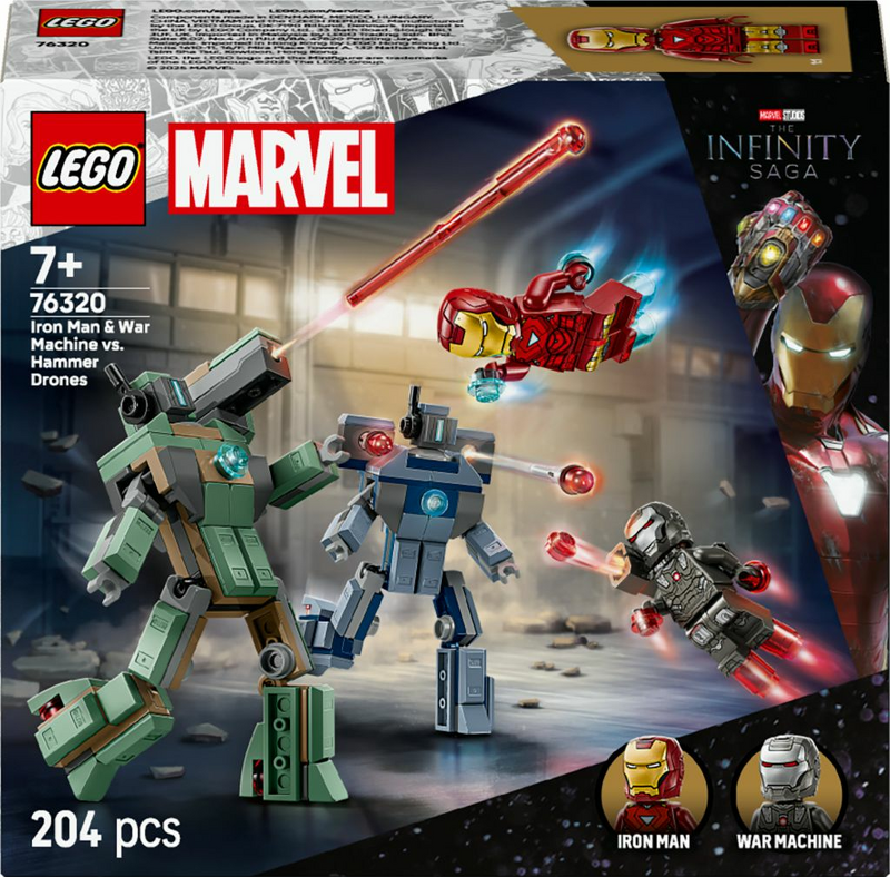 Product Image for LEGO Super Heroes Iron Man & War Machine mot Hammer Drones 76320