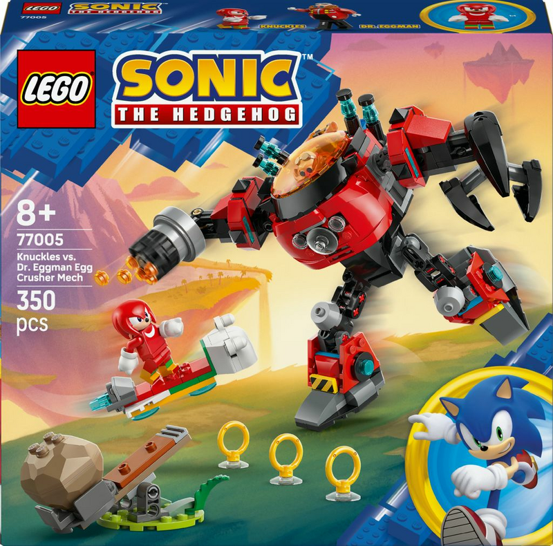 Product Image for LEGO Sonic Knuckles mot Dr. Eggmans Egg Crusher robot 77005