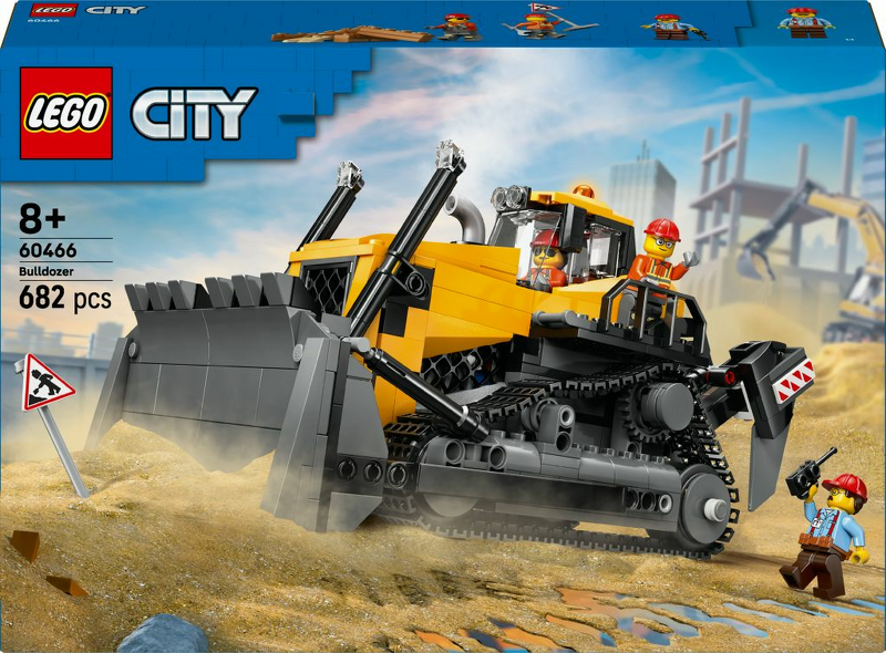 Product Image for LEGO City Gul bulldozer 60466